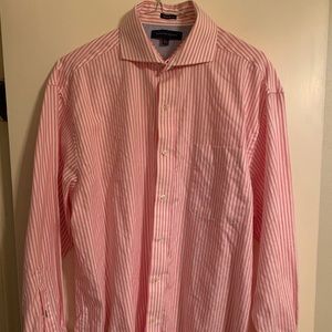 Tommy Hilfiger Dress Shirt Striped M/L 16 1/2